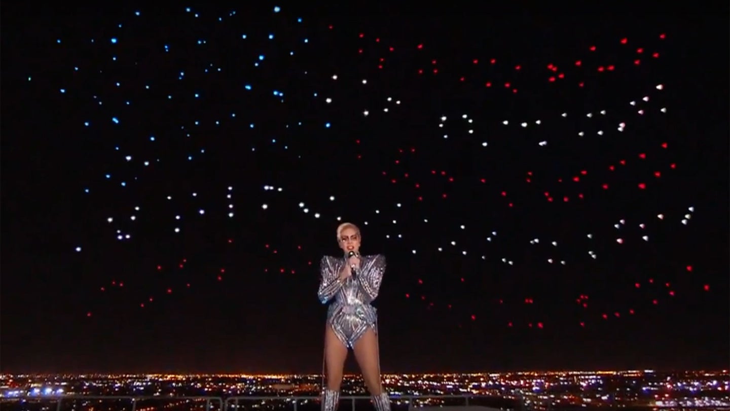 Lady Gaga&#8217;s Super Bowl Drones Weren&#8217;t Performing Live