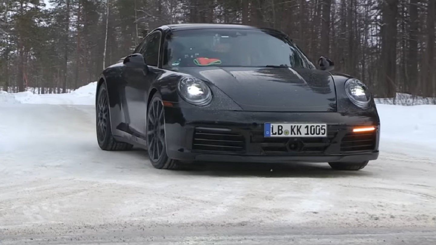 Next Porsche 911 Exposed In New Winter Testing Video