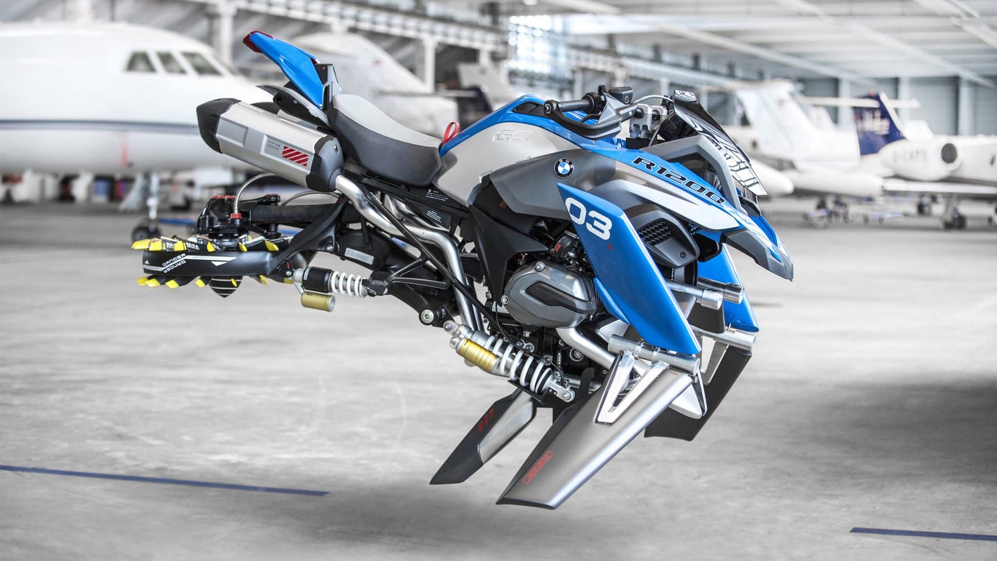 This Real-World BMW Flying Motorcycle Concept Is Based on a Lego Kit