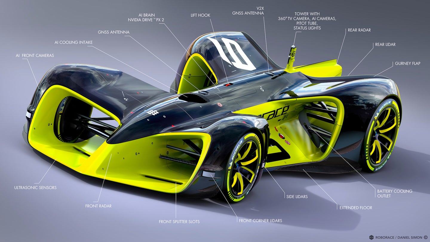 Roborace’s Sexy Robot Race Car Could be the Future of Racing