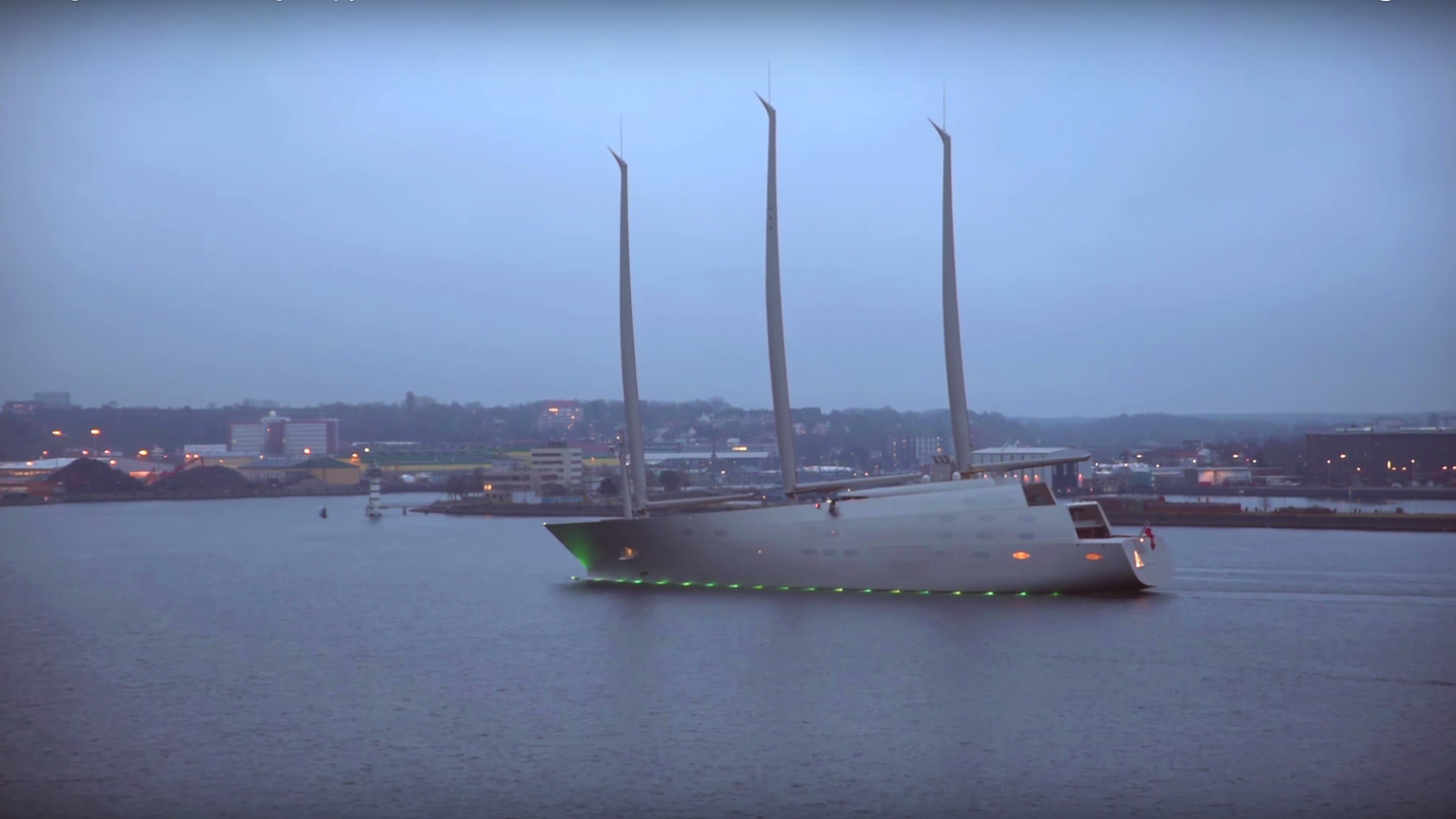 This $450 Million Luxury Sailing Yacht Has Carbon Fiber Masts and Bulletproof Glass