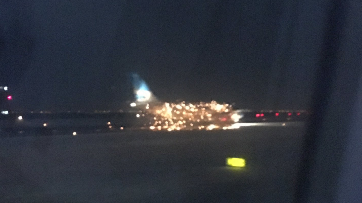 Watch an Airplane&#8217;s Engine Explode into Sparks at New York&#8217;s JFK Airport