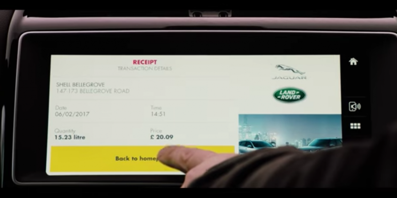 Shell App Lets Jaguar Drivers Pay for Gas Using the Infotainment Screen