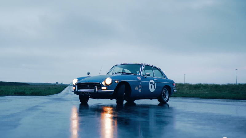 Watch This Daily Driven 1971 MGB GT Drift Around Iceland