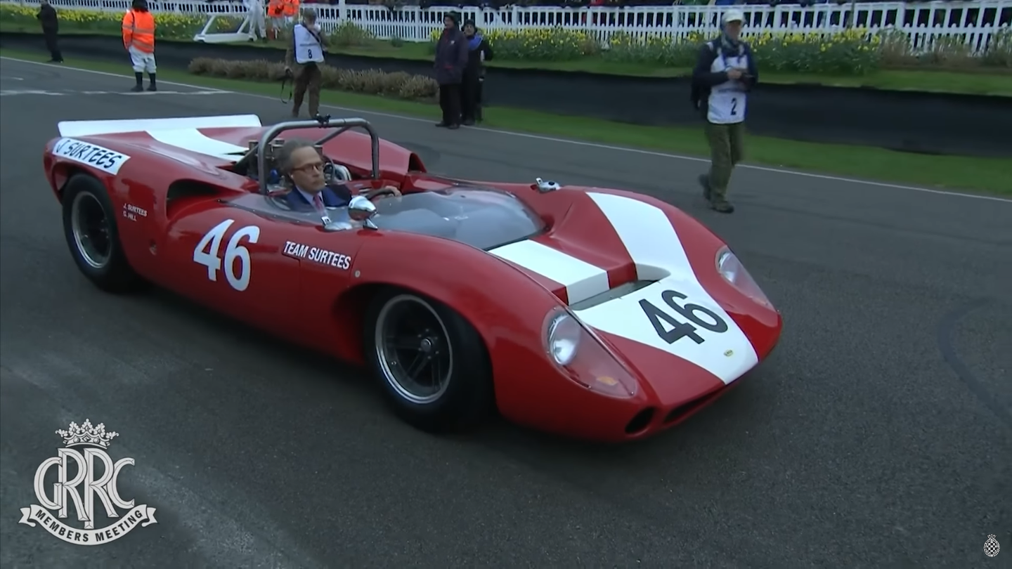 Goodwood Honors F1 Legend John Surtees With Moment of Noise