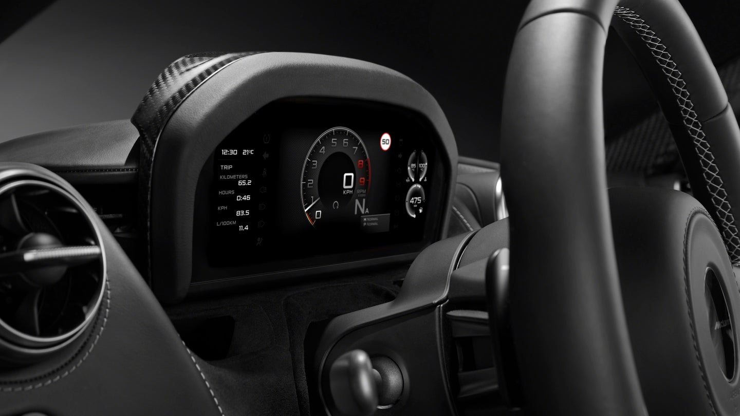 McLaren 720S Will Have a Fancy New Folding Digital Gauge Display