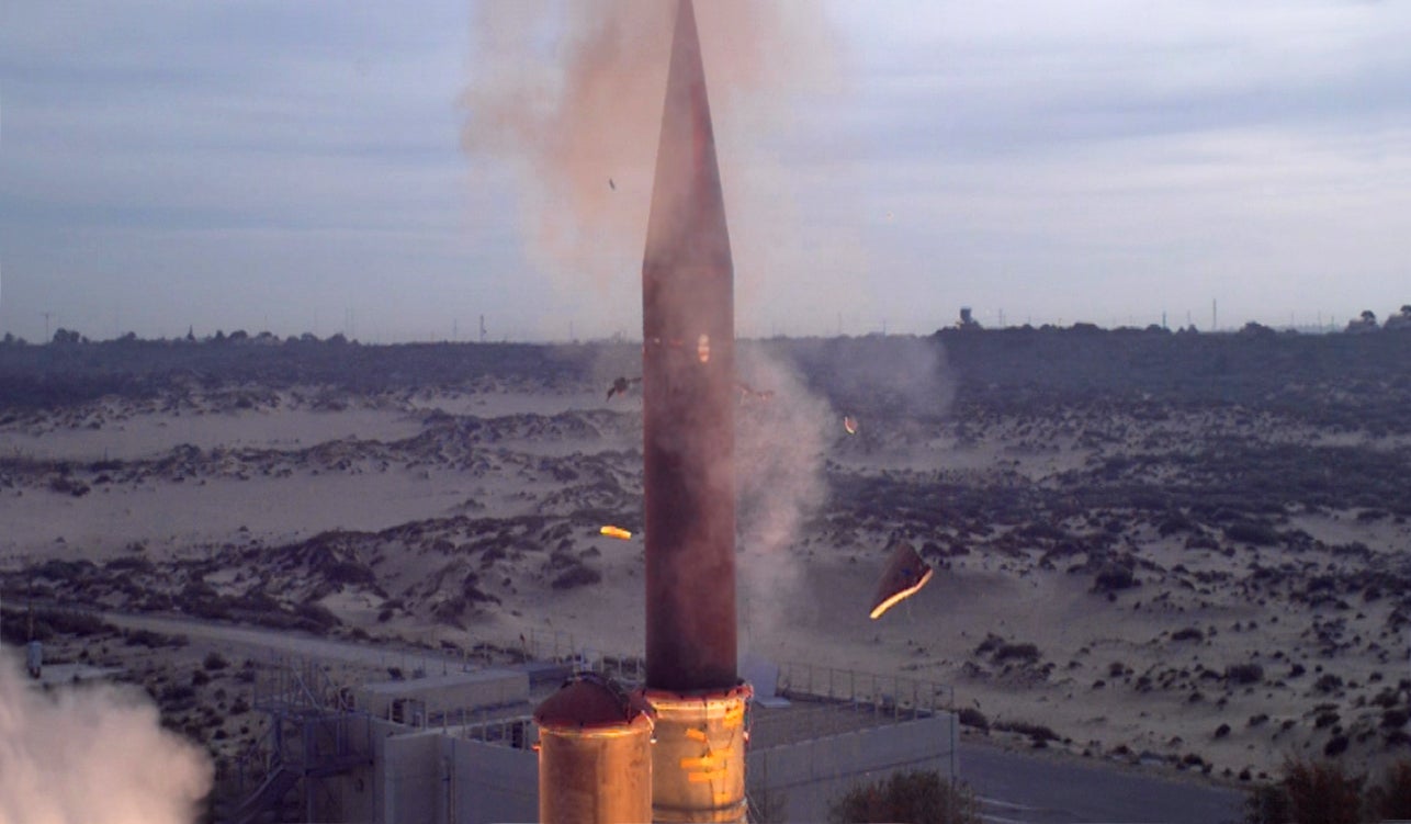 Arrow Missile Intercepts Syrian SAM Fired At Israeli Jets Following Strikes