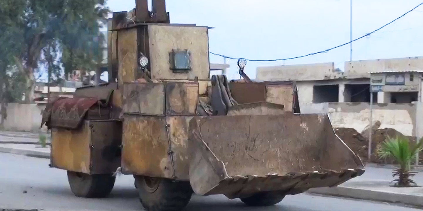 This ISIS Armored Loader Just Broke Through Iraqi Army Lines and Blew Up