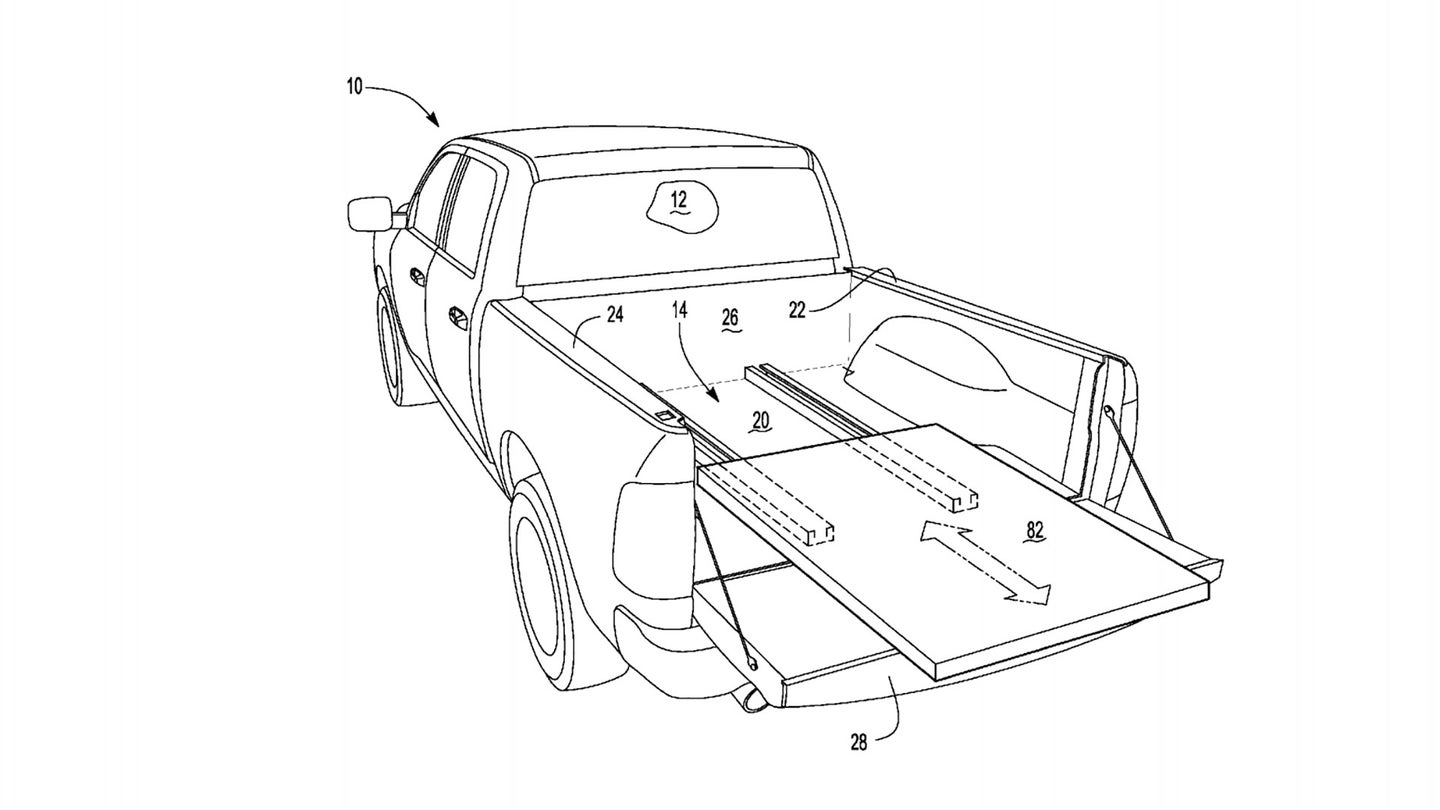 Ford&#8217;s Hybrid F-150 May Have a Powered Sliding Platform in the Bed