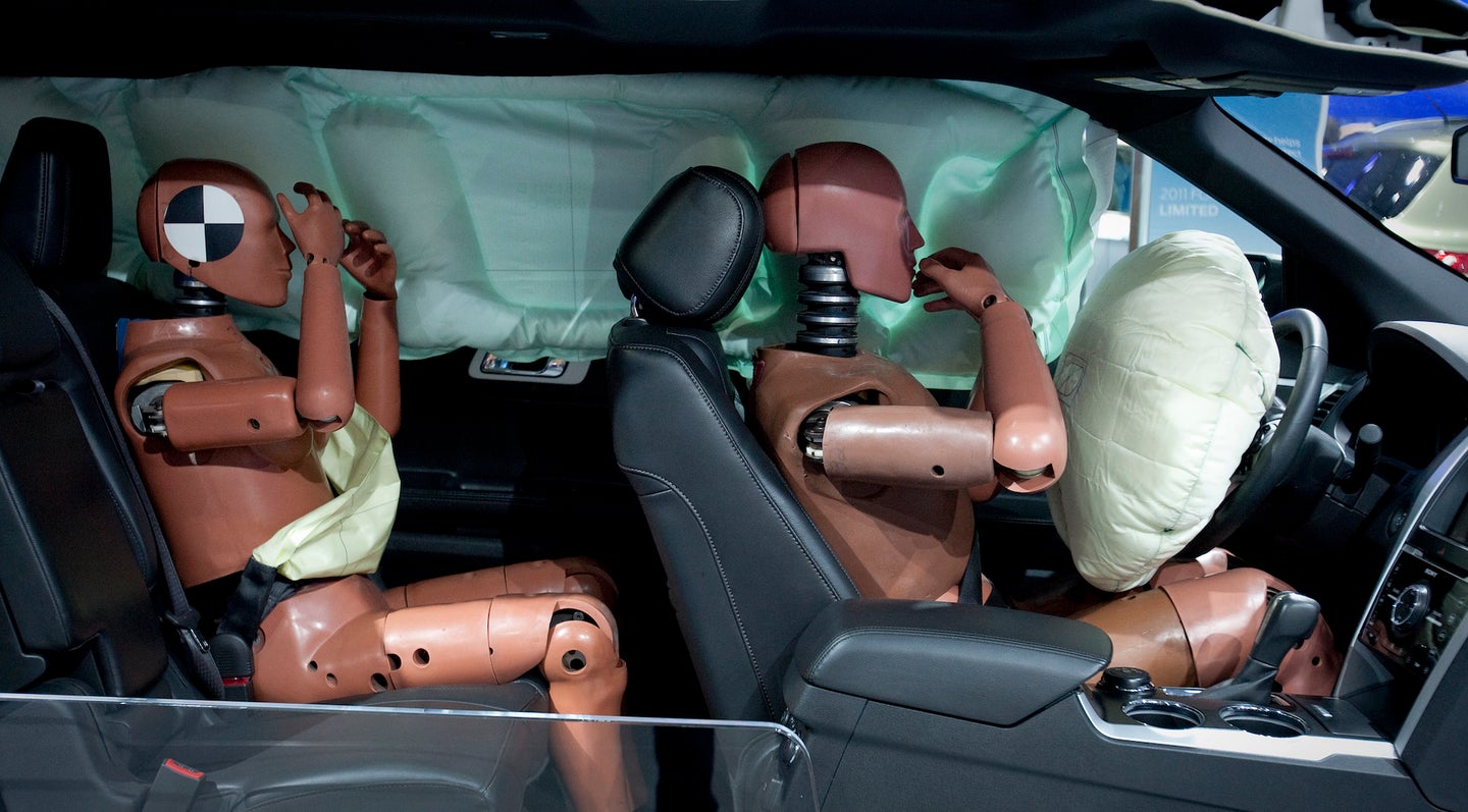 Ford Patents High-Tech Headliner Airbag Designed to Make Rollover Crashes Safer
