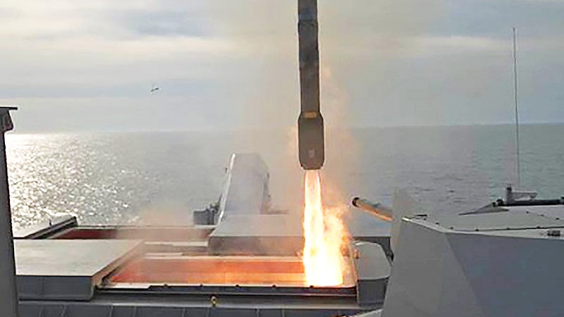 Littoral Combat Ship Fires Its First Vertical Launch Hellfire Missile