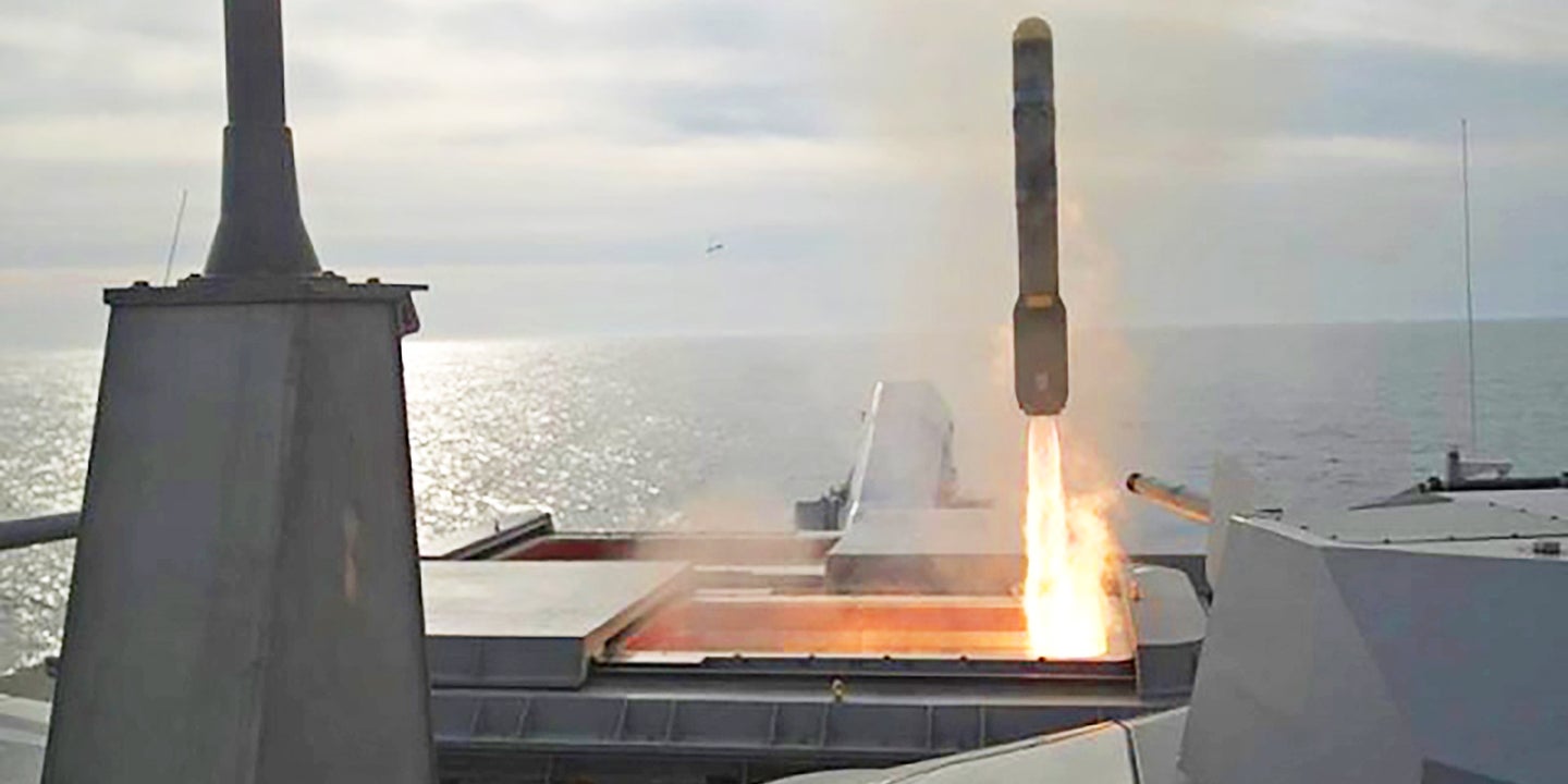 Littoral Combat Ship Fires Its First Vertical Launch Hellfire Missile