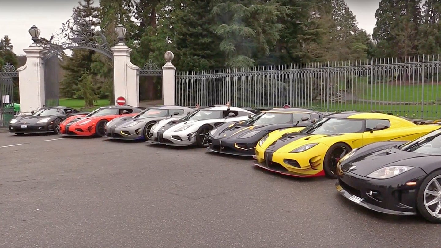 Watch $20 Million Worth of Koenigseggs Rev and Spit Fire