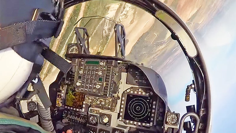 This Headcam Video of a Harrier Pilot&#8217;s Low-Level Mission is Like Being There