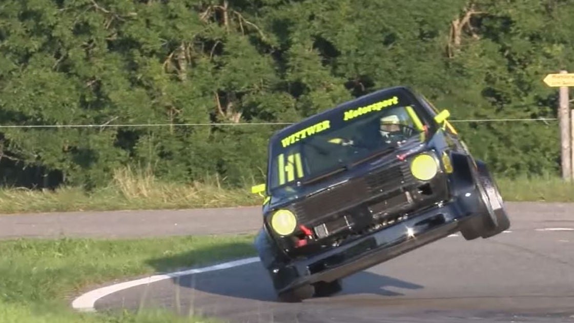 Listen to This Angry MK1 VW Golf Attack a Swiss Hillclimb