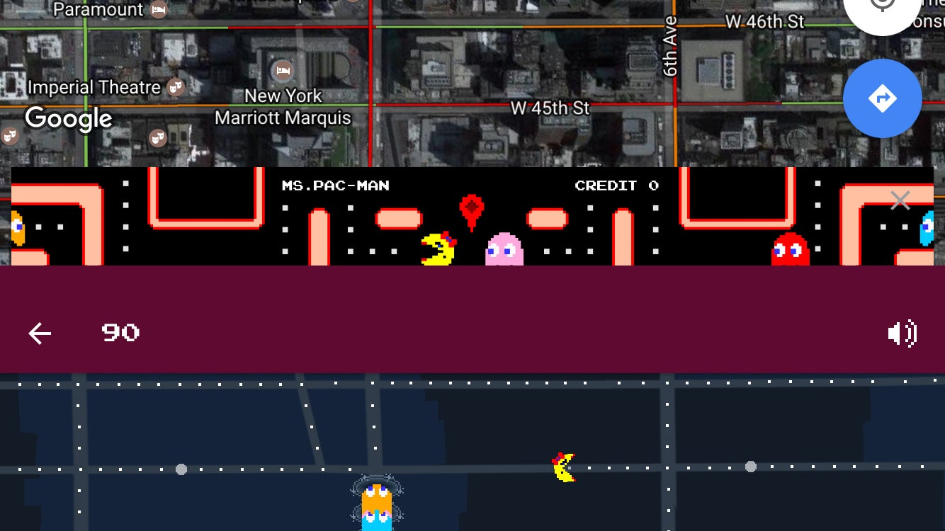 You Can Play Ms. Pac-Man On Google Maps
