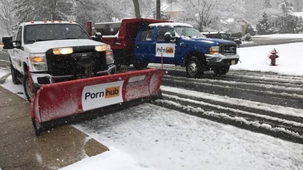 PornHub Will Plow Your Street For Free