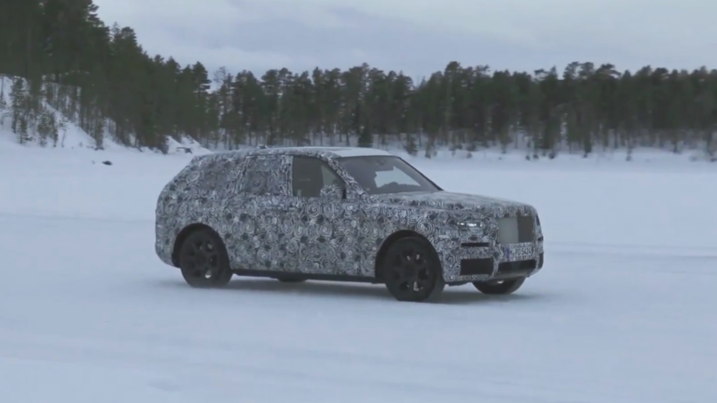 New Rolls-Royce SUV Spotted Testing in the Snow