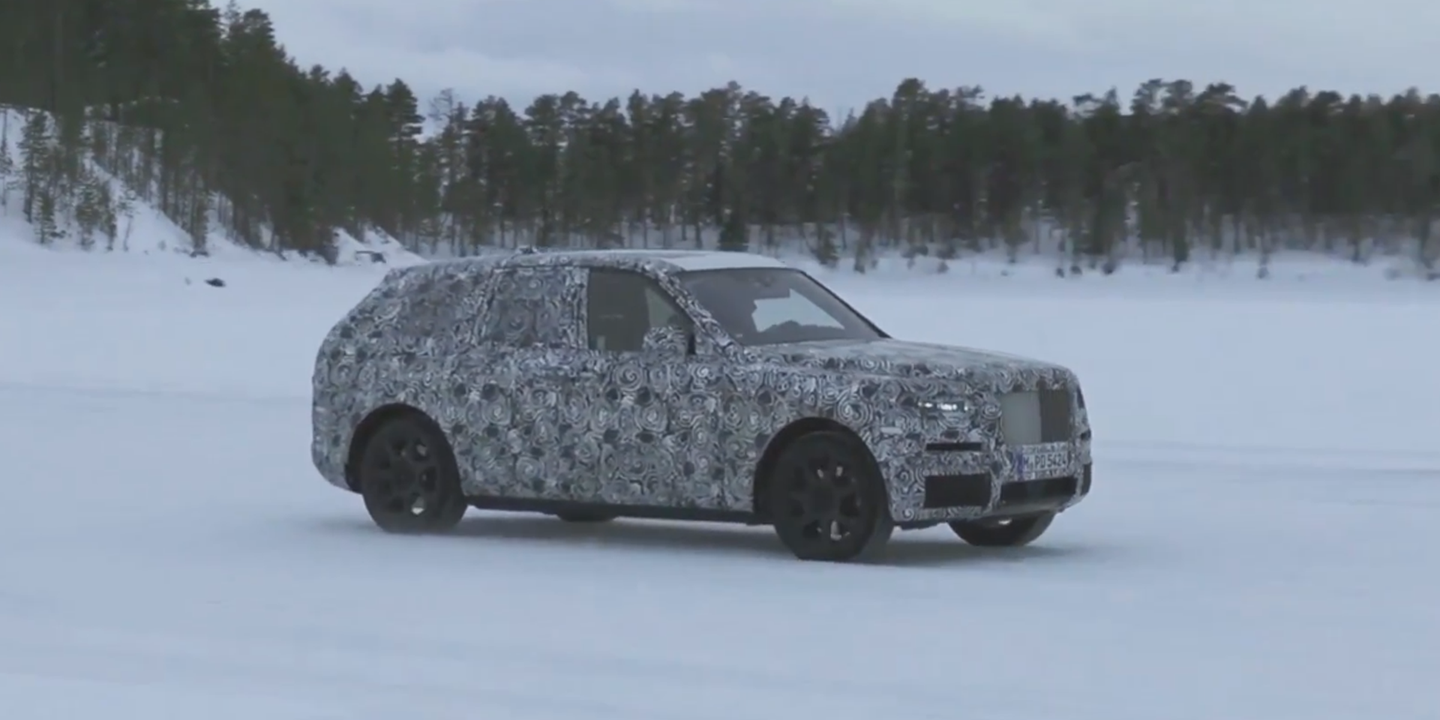 New Rolls-Royce SUV Spotted Testing in the Snow