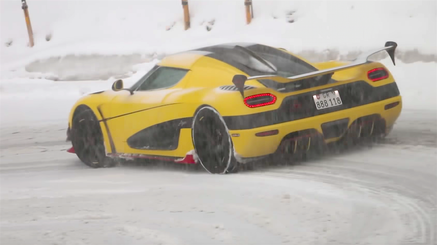 Watch a Rare Koenigsegg Agera RS Conquer the Snow-Covered Swiss Alps