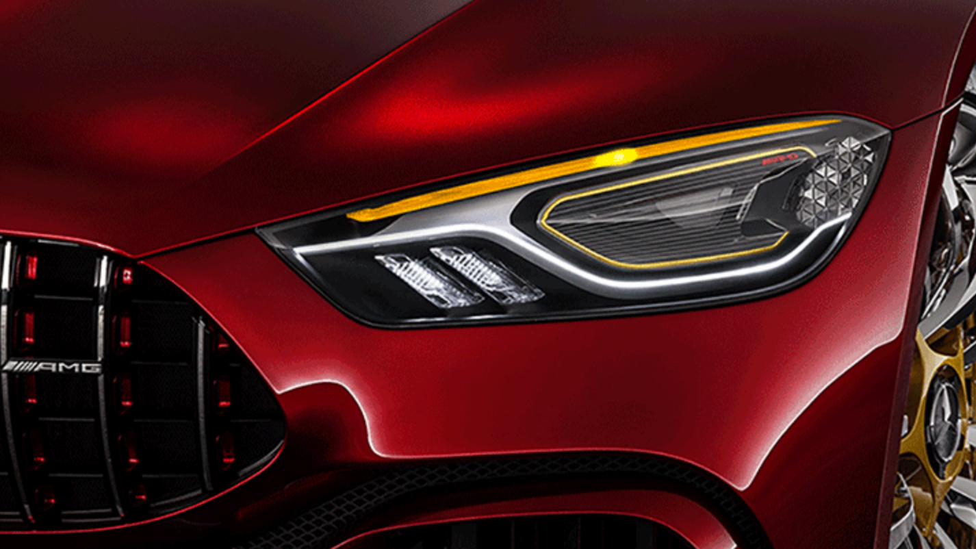 Mercedes-AMG Teases GT Concept’s Headlights