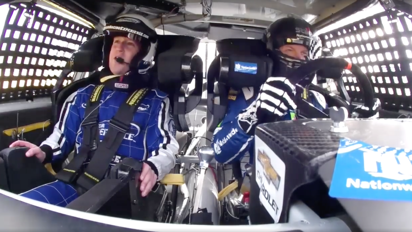 Watch Dale Earnhardt Jr. Take Mark Zuckerberg for a Fast NASCAR Ride