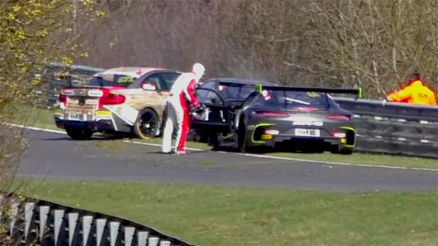 Watch a BMW M235i Race Car Driver Go Crazy After Nurburgring Crash