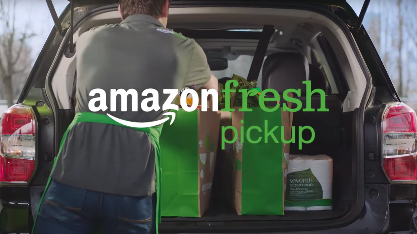 Amazon Wants to Deliver Fresh Groceries Directly to Your Car’s Trunk