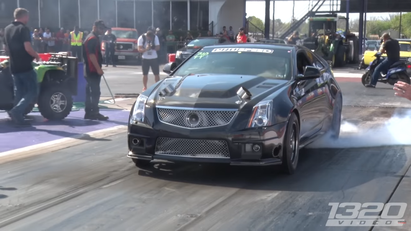 This Cadillac CTS-V Runs a Quarter-Mile in 7 Seconds