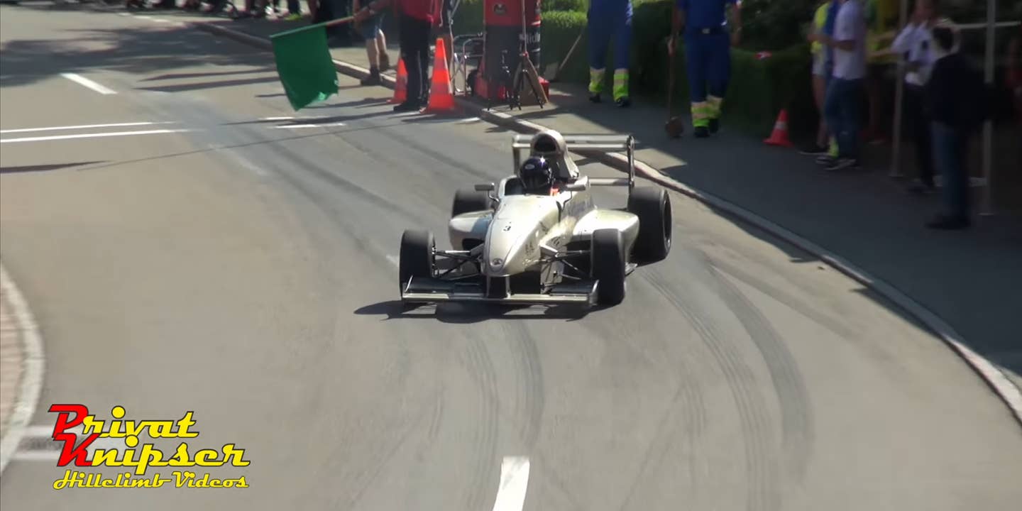 This Is the Most Unfortunate Way to Start a Hillclimb Race