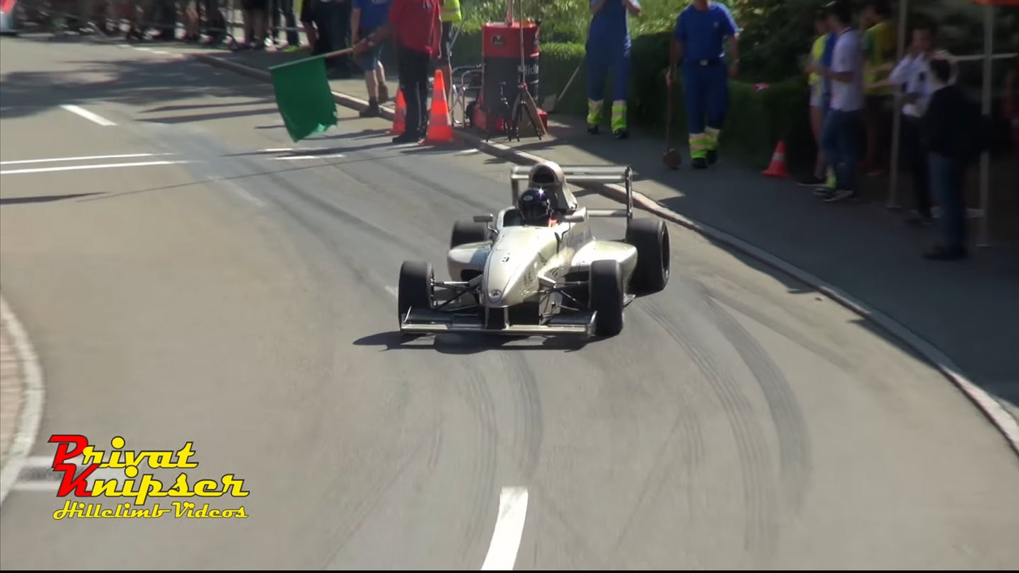 This Is the Most Unfortunate Way to Start a Hillclimb Race