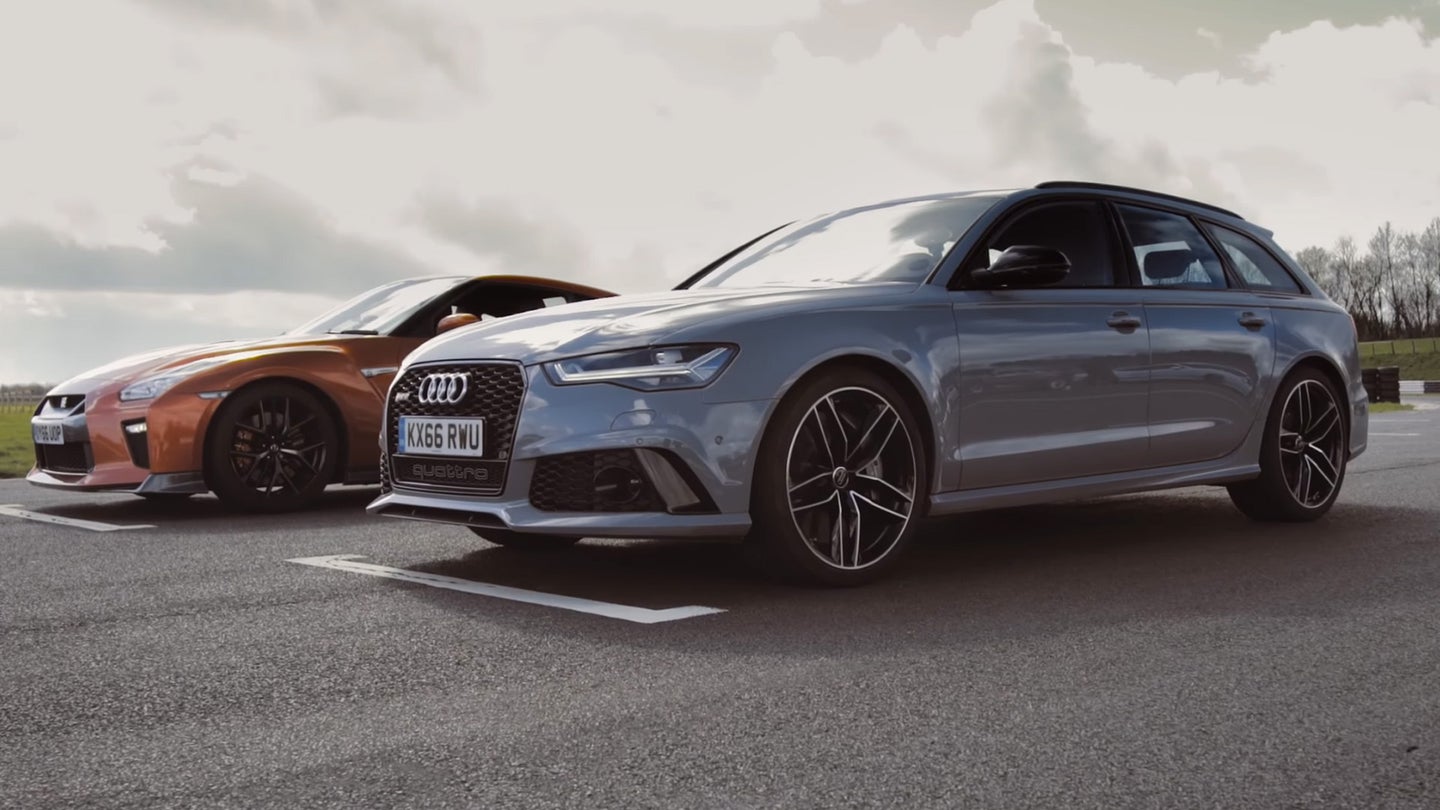 Watch This Audi RS6 Avant Whip a Nissan GT-R