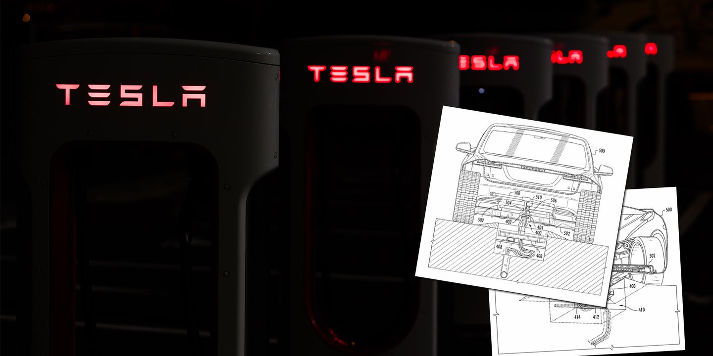 Tesla Publishes Patent for Externally-Cooled Charging Station