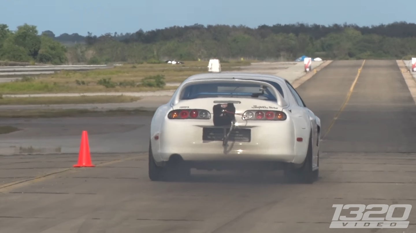 Watch These 2JZ Supras Run 200+ MPH 1/2 Mile Passes