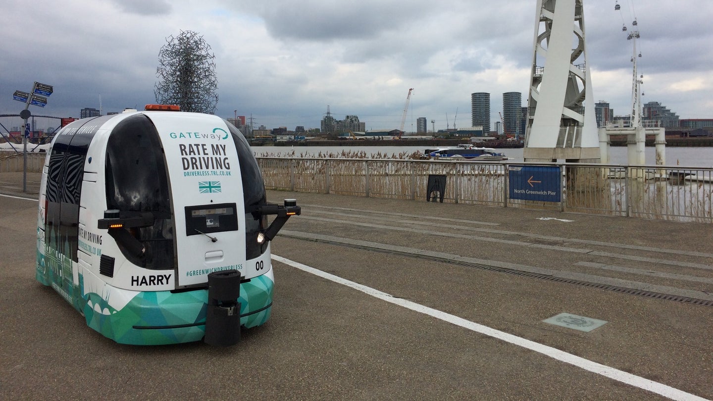 Self-Driving Shuttle Service Begins Testing In London