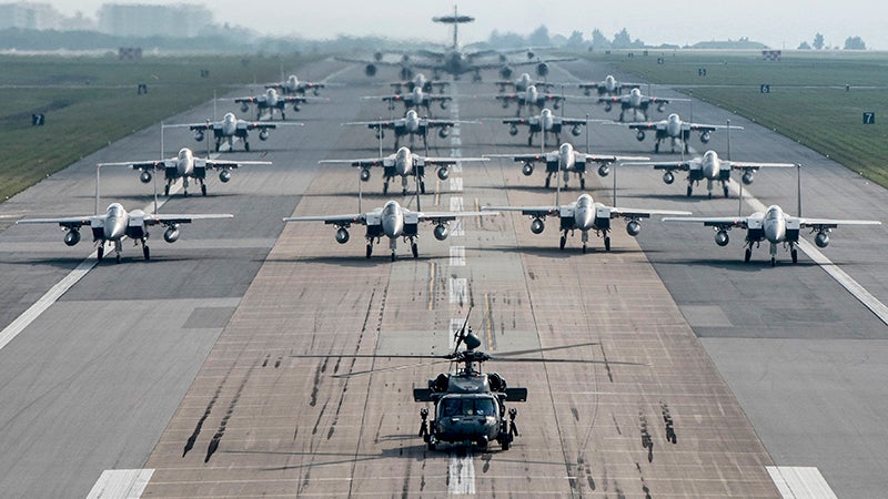 Kadena Air Base Shows Its Firepower During Surprise &#8220;Elephant Walk&#8221; Drill
