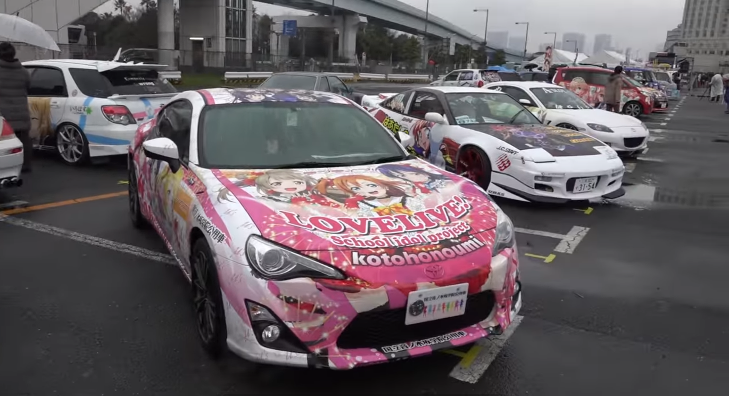 Watch Itasha Cars and Geeky Otaku Take Over a Tokyo Parking Lot