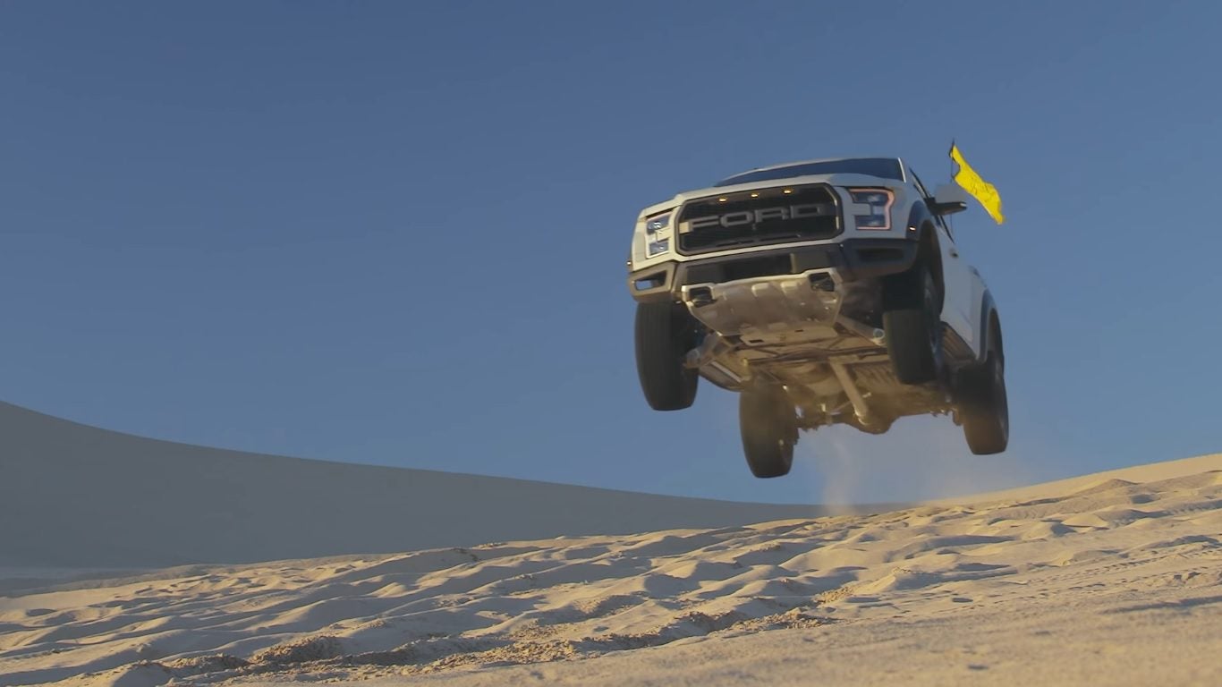 Watch Ken Block Abuse a 2017 Ford F-150 Raptor in the Desert