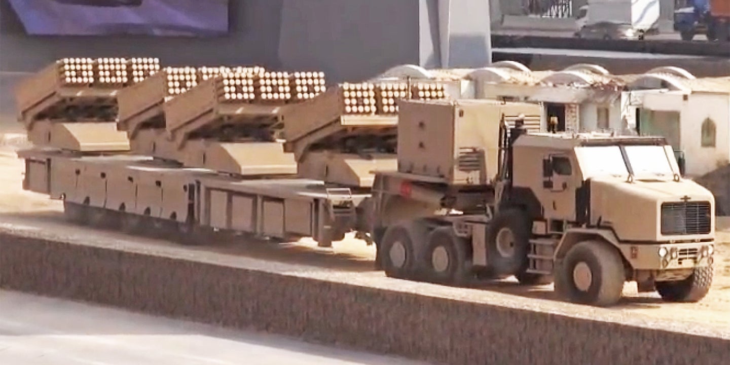This Crazy Militarized Semi Is Bristling With 240 Artillery Rockets