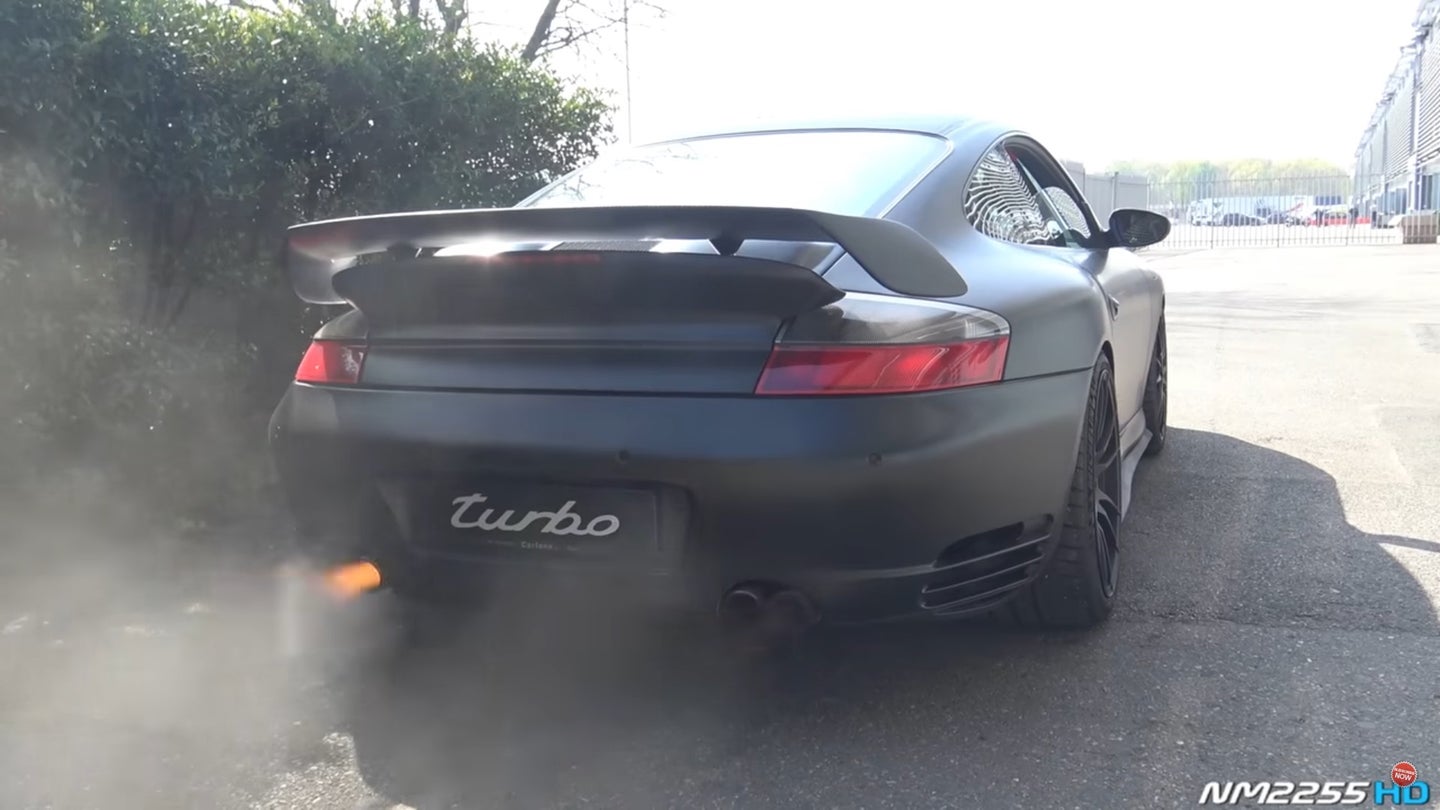 This Wild 9FF-Tuned Porsche 996 Turbo Spits Flames
