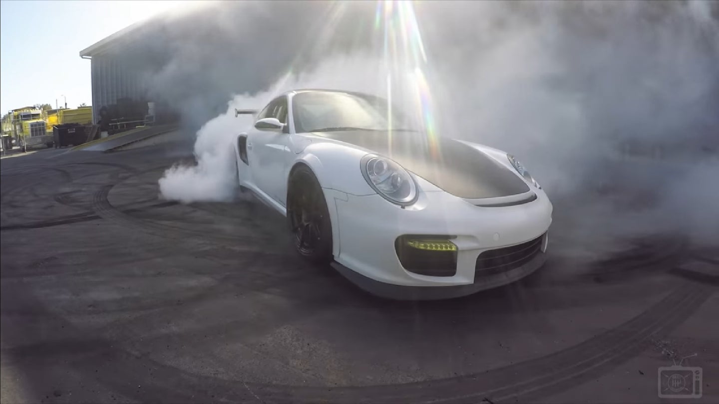 Doing Donuts In BBi Autosport’s “Project Swan” 997 Turbo