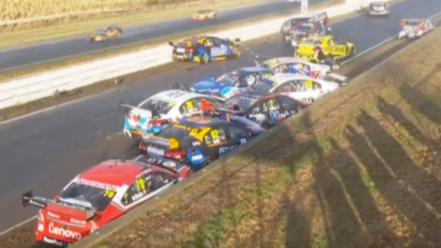 Watch 12 Australian Supercar Championship Racers Crash