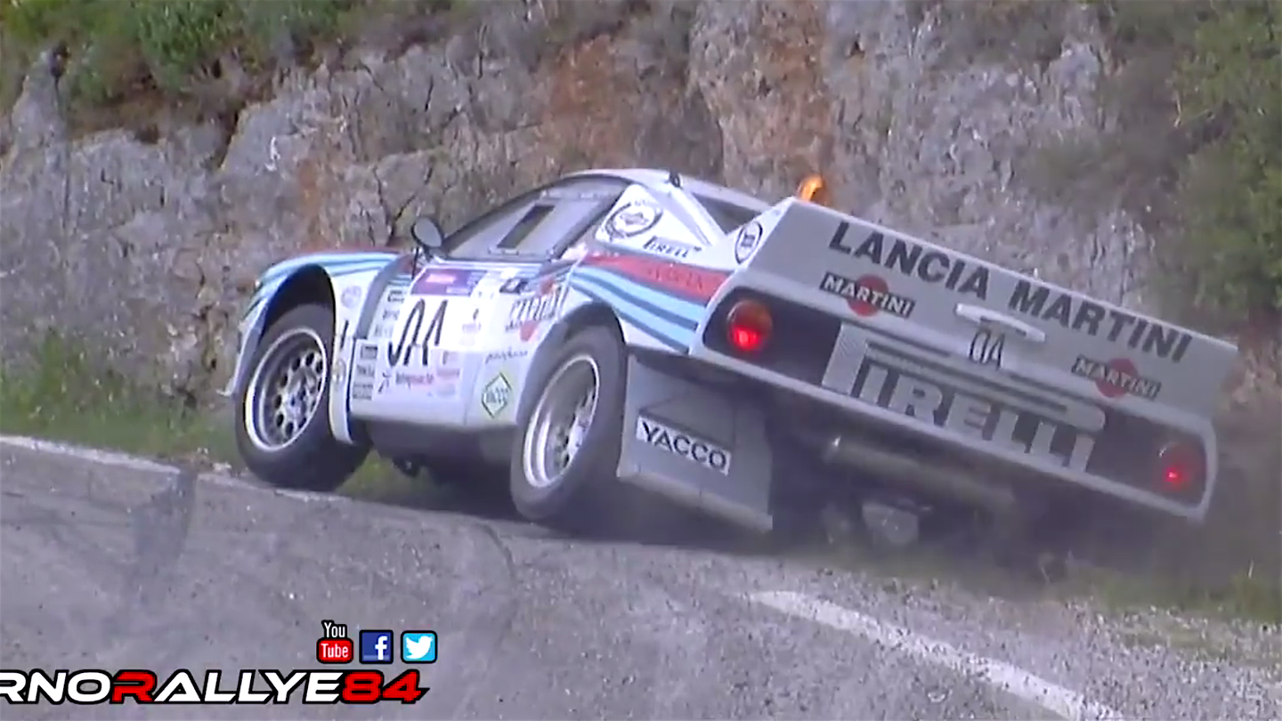 Watch These Beautiful Rally Cars Crash Into a Ditch One by One