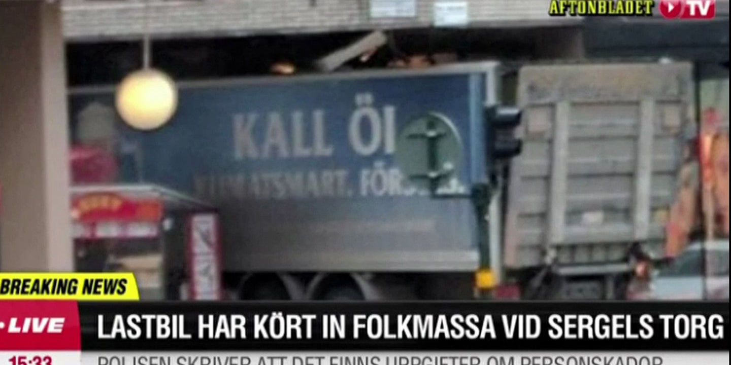 Truck Reportedly Kills 3 in Stockholm Incident