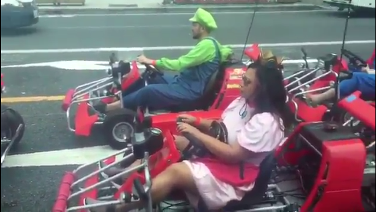 Watch Hugh Jackman Stumble Upon Real Life <em>Mario Kart</em> in Tokyo Traffic