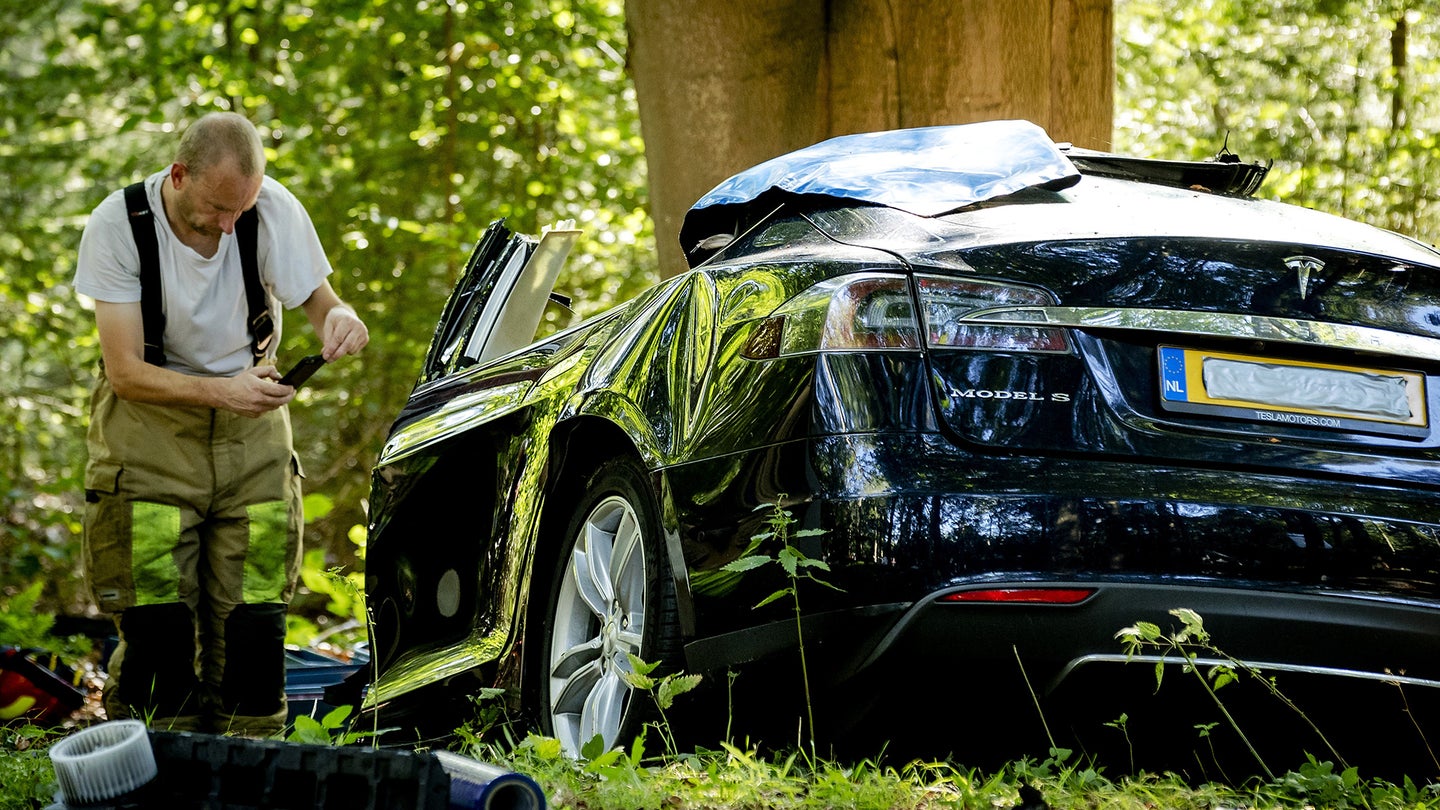 Another Tesla Owner Blames Autopilot for Model S Roll-Over Crash