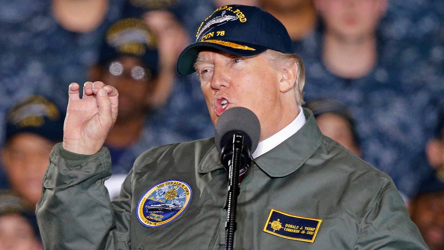 Trump Tells Navy To Ditch New Catapult, Babbles Incoherently About F-35