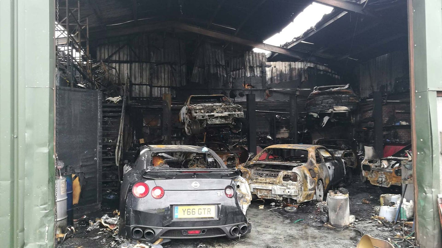 Massive Fire Destroys Nissan GT-R Tuner RB Motorsport’s Workshop