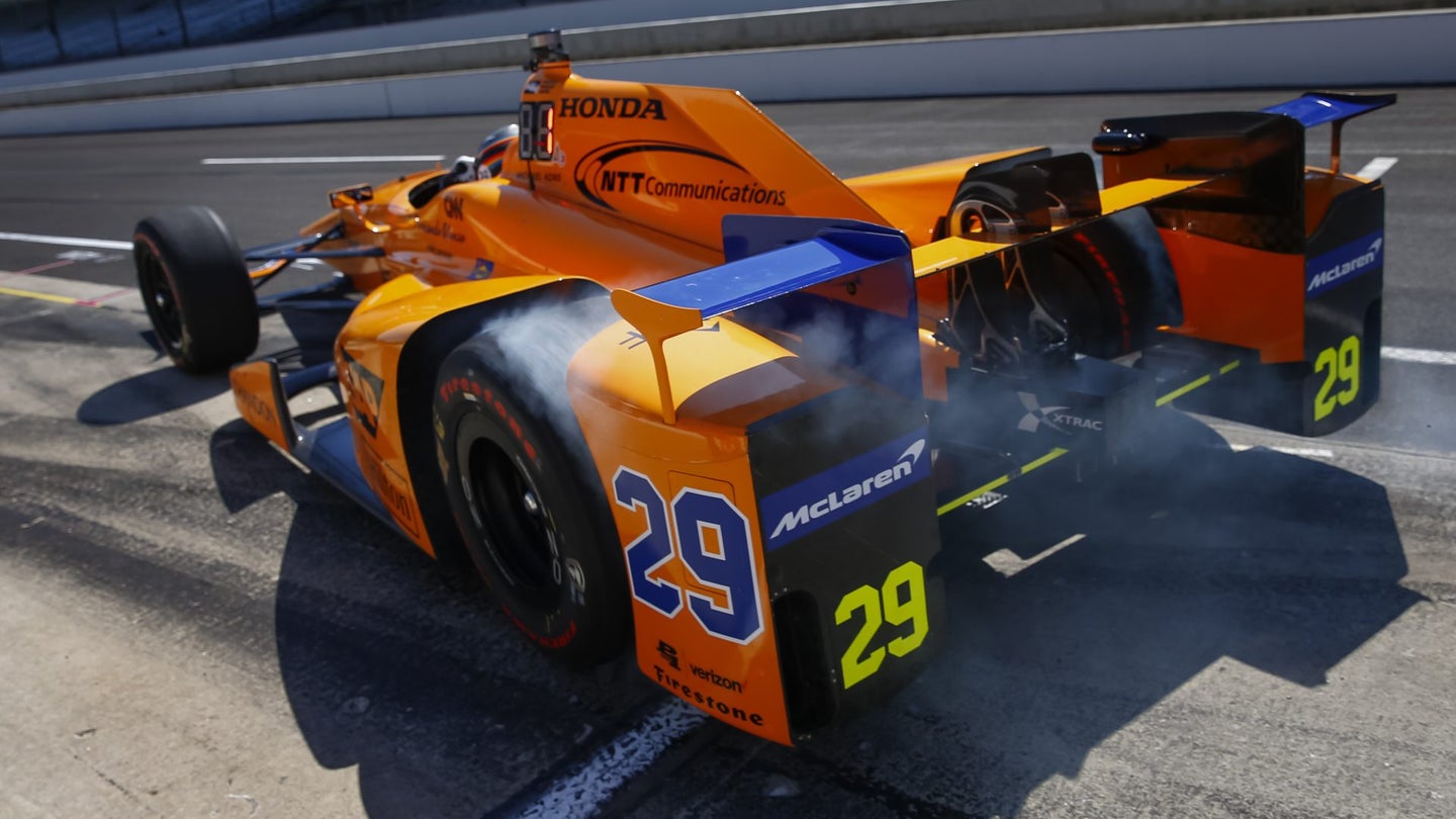 Alonso Fourth-Quickest at Windy Indy Practice