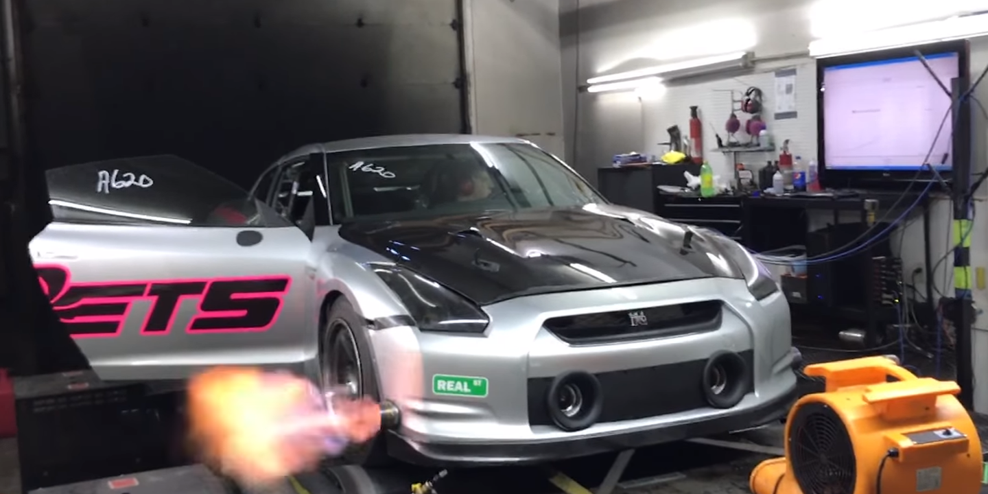 Watch This 6-Second Nissan GT-R Max Out a Dyno With 2,700 Horsepower